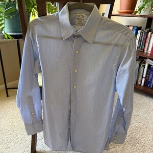 Light Blue Striped Dress Shirt. Egyptian Cotton. Great Condition